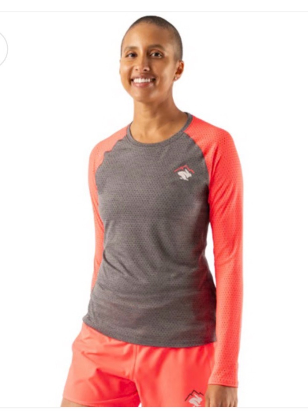rabbit - EZ Tee Perf LS Trail - Woodland Grey - Women's